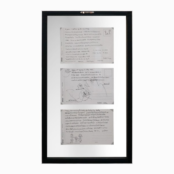 กรอบกระจก2ด้าน Double Clear Glass Frames